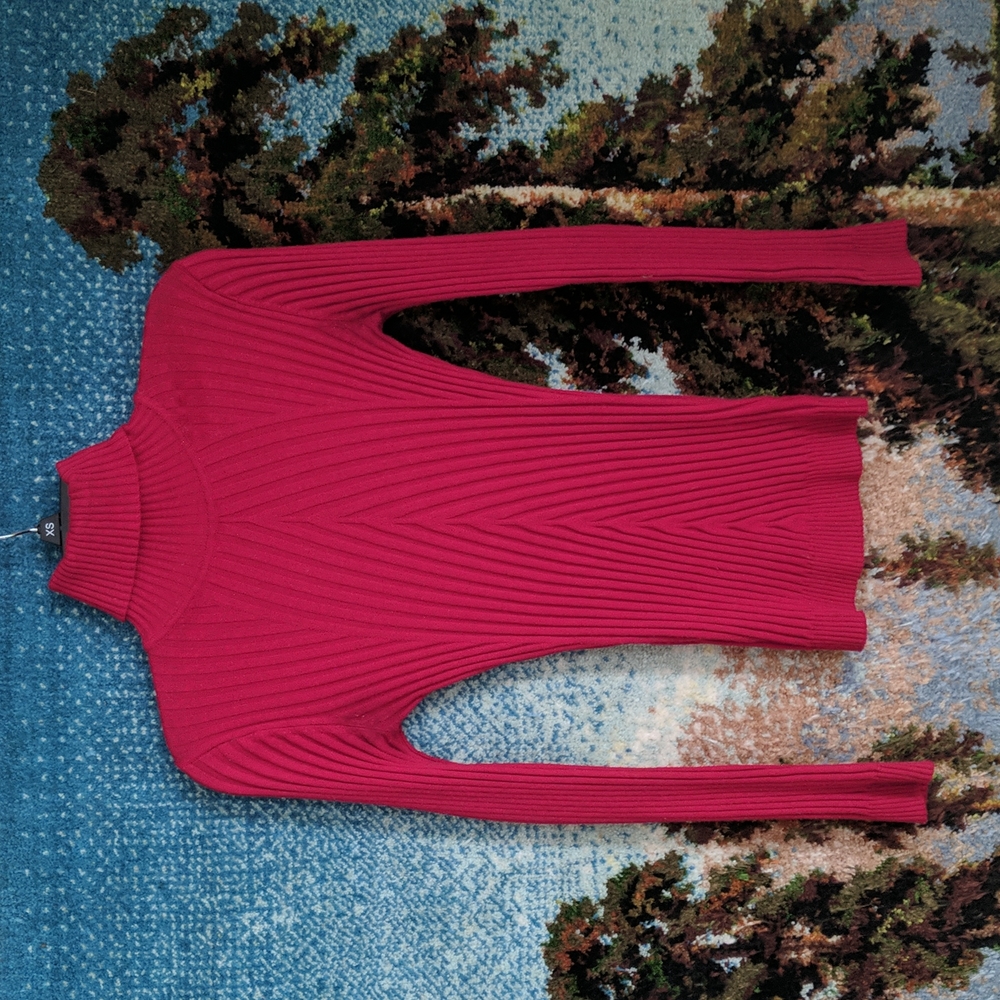 Red Long-sleeve Turtleneck